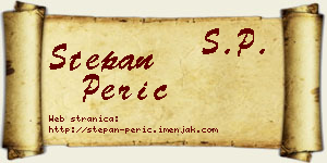 Stepan Perić vizit kartica